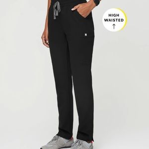 Black Figs scrub pants, wide leg